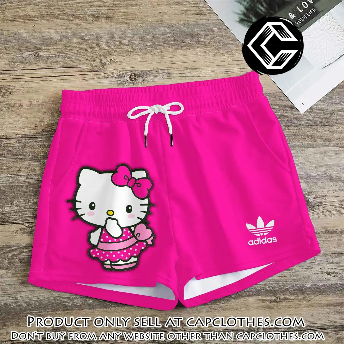 Premium hello kitty in adidas women shorts lady beach shorts wms1080 cc1927388
